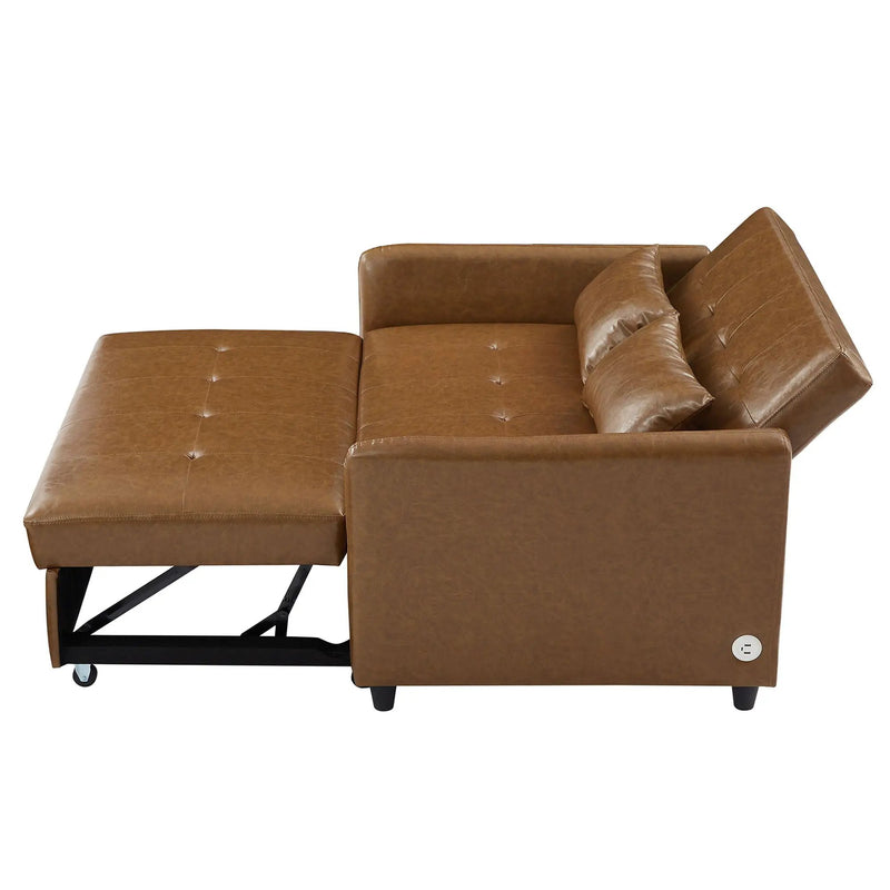Convertible Sleeper Sofa Bed With 3 USB Ports by HouseOfZazla