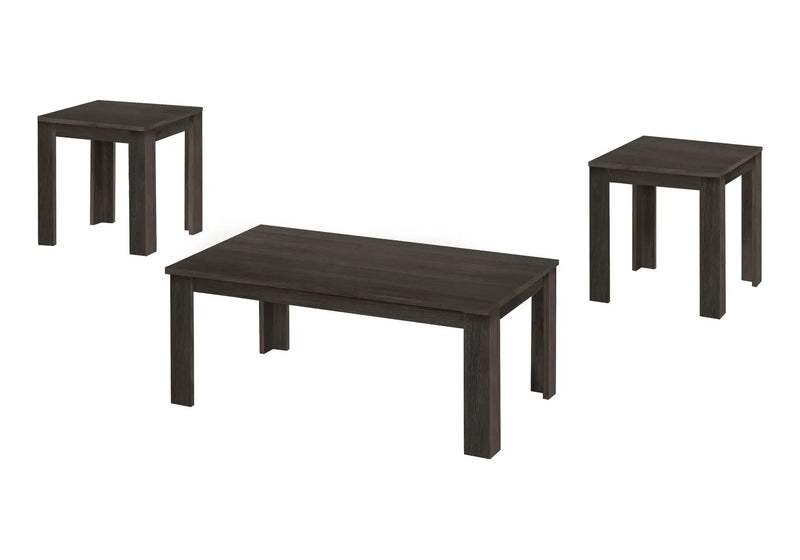 Table Set, Coffee, End, Side, Accent For Living Room, Transitional (Set of 3) - Oak by Unique Piece Furniture