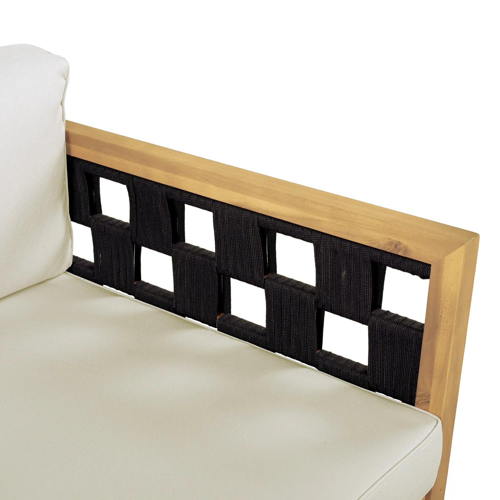 Luxury Acacia Wood Outdoor Daybed Set by HouseOfZazla