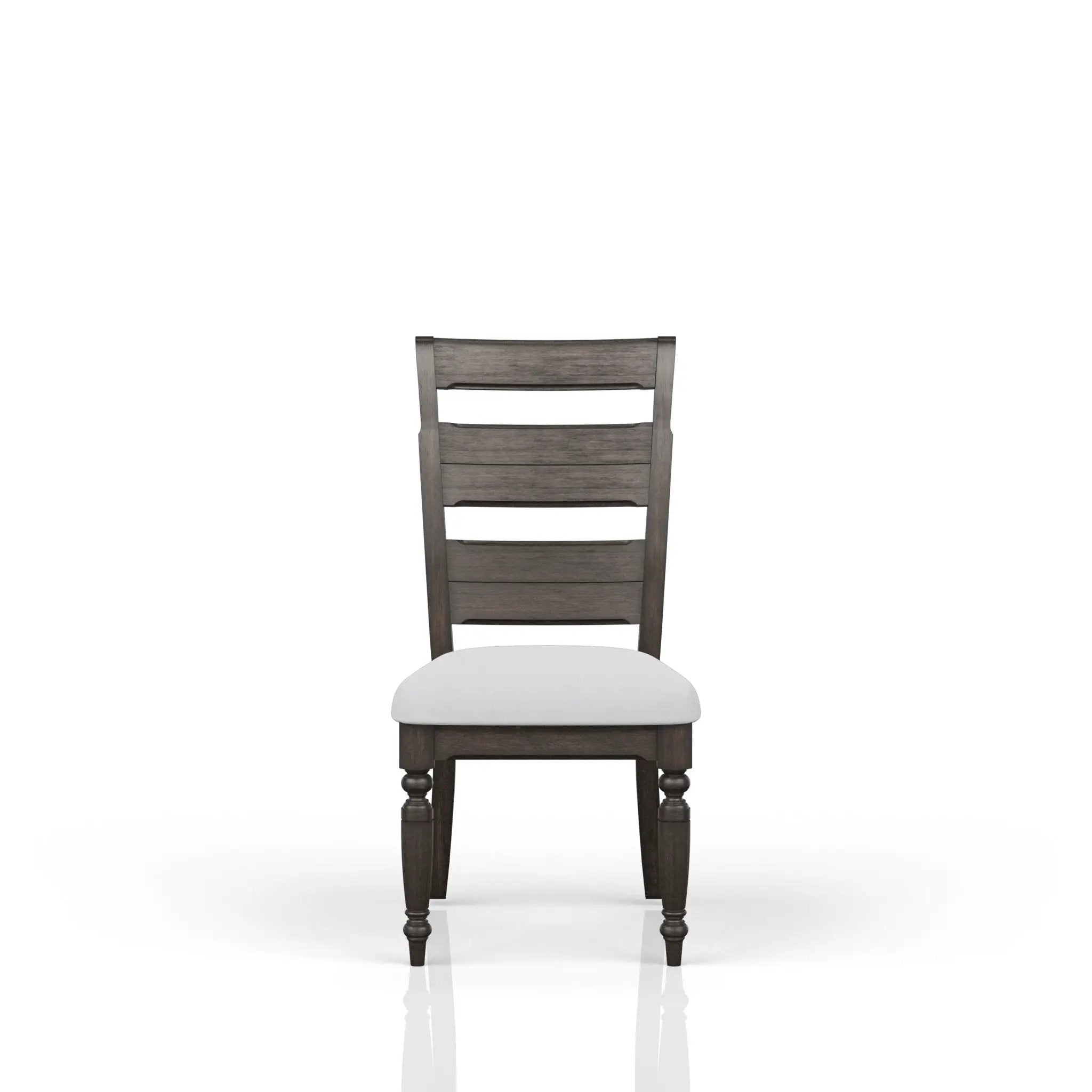 Upholstered Seat Ladderback Side Chair (Set of 2) - Coffee by Unique Piece Furniture