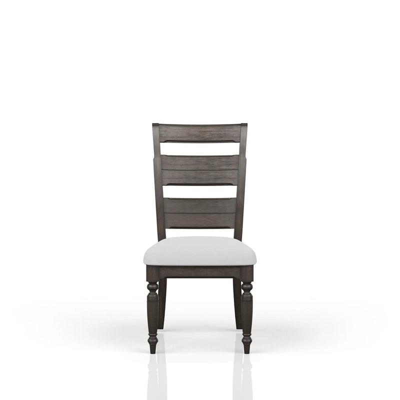 Upholstered Seat Ladderback Side Chair (Set of 2) - Coffee by HouseOfZazla