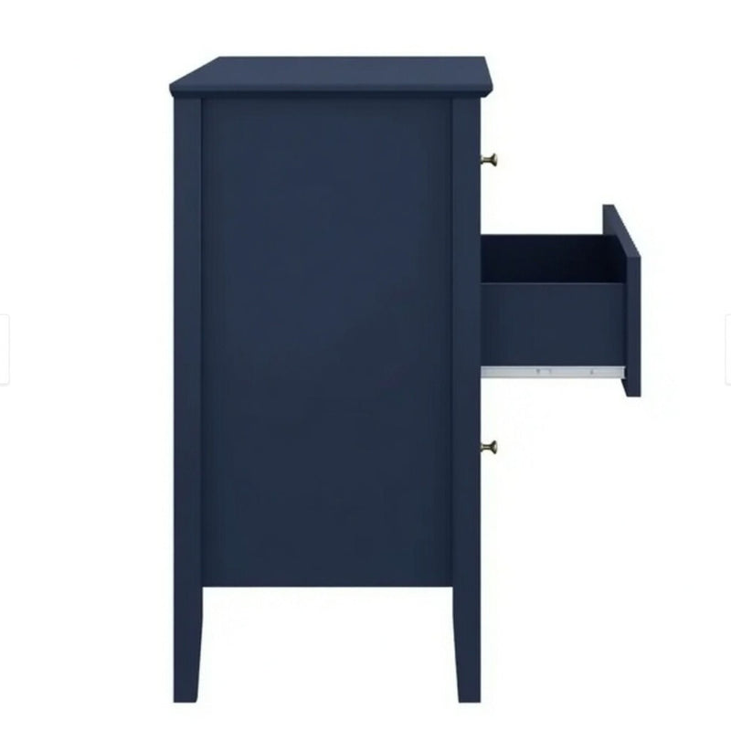 Fluted 3 Drawer Nightstand With Soft Close Slides by HouseOfZazla