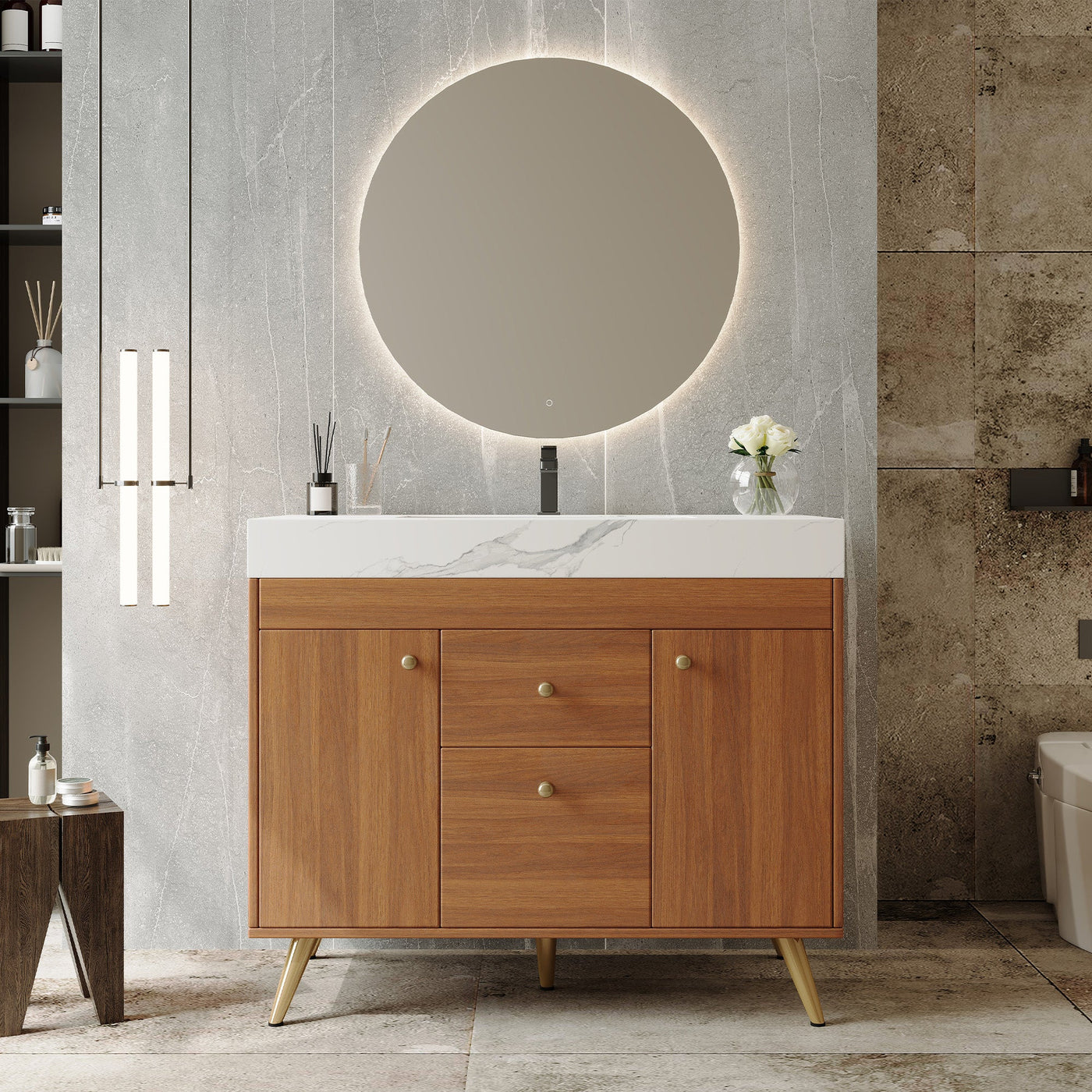 36" Modern Freestanding Bathroom Vanity by HouseOfZazla