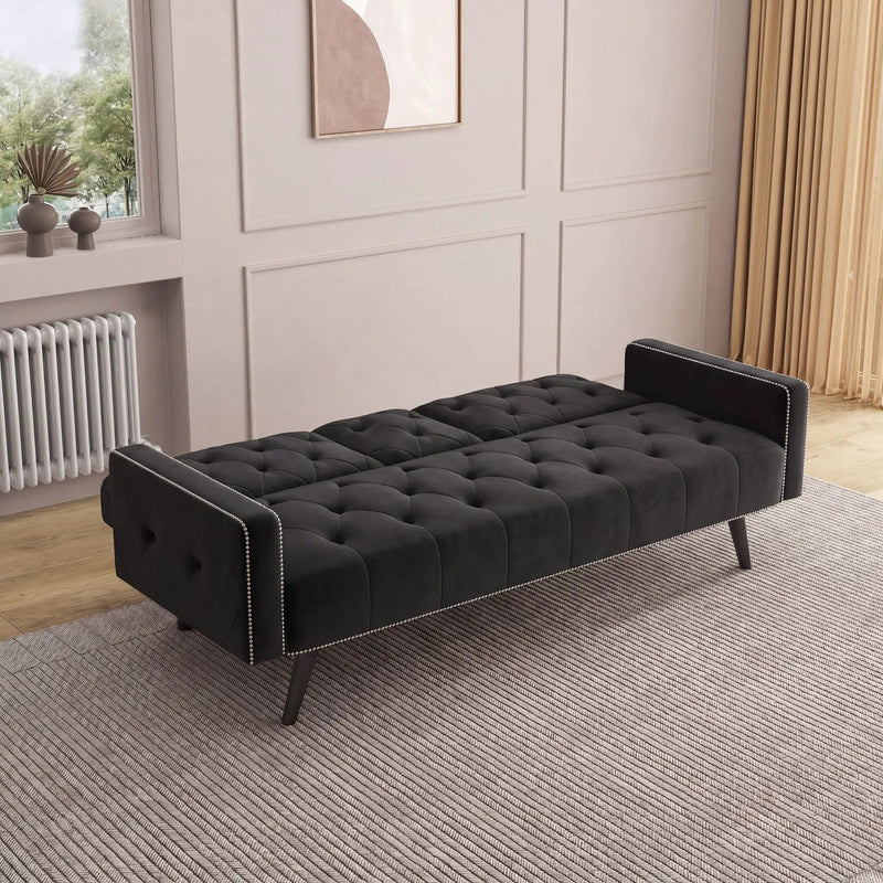 1730 Sofa Bed Armrest with Nail Head Trim by HouseOfZazla