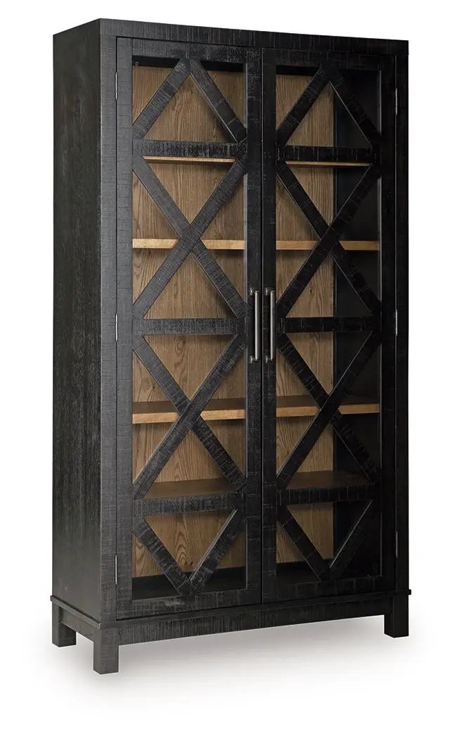 Christop - Accent Cabinet - Black / Brown by Unique Piece Furniture
