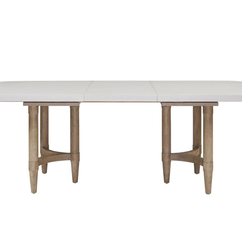 Triad - Double Pedestal Dining Table With Leaf - Sand by Unique Piece Furniture