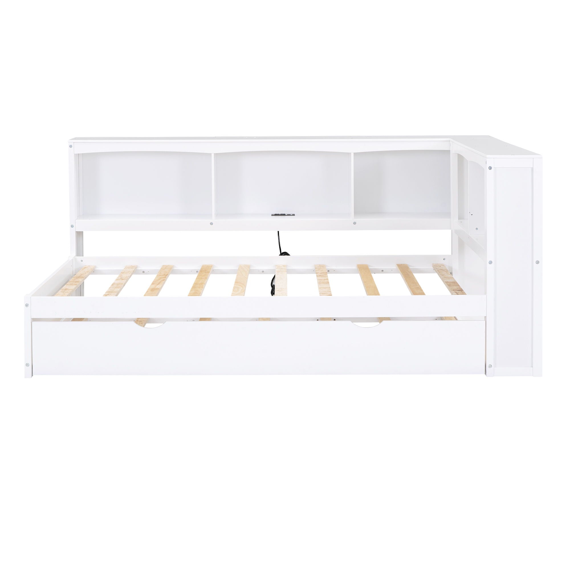 Daybed With Trundle, Storage Cabinets, USB Ports by HouseOfZazla