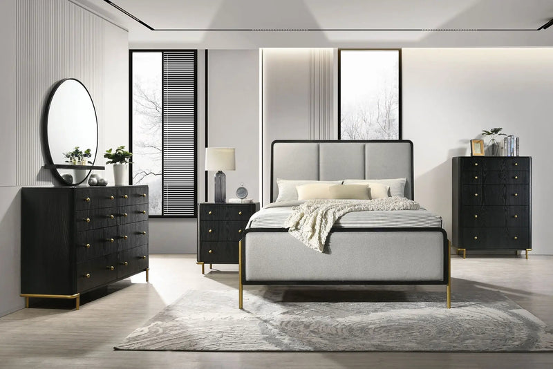 Arini Dresser Mirror Black by Unique Piece Furniture