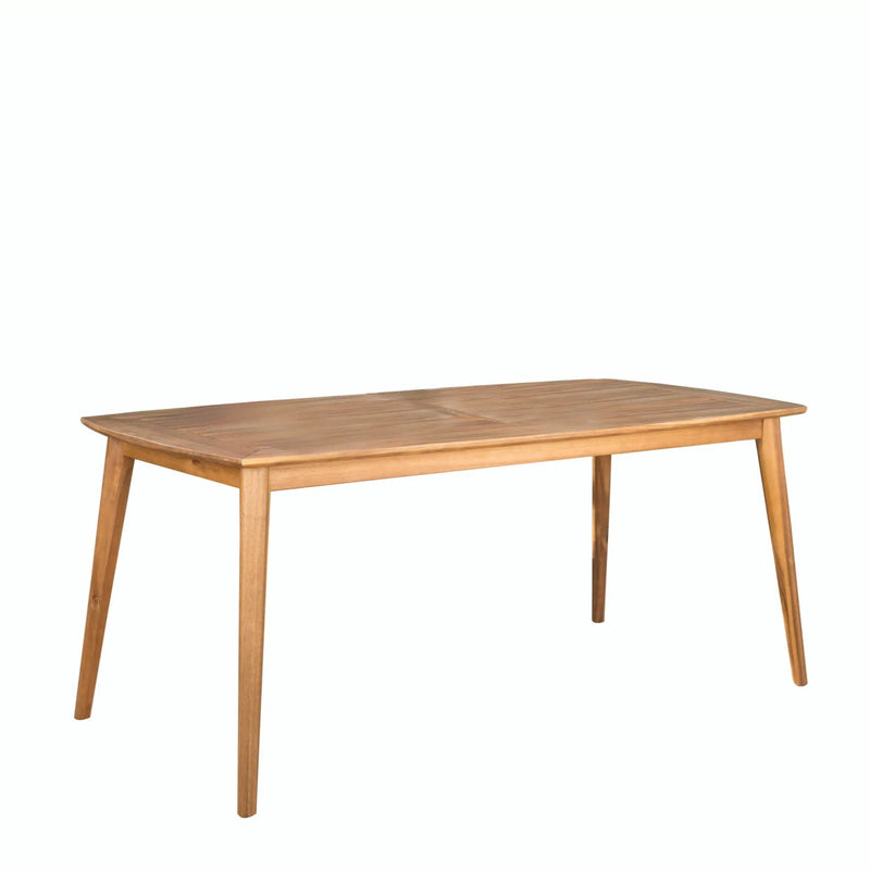 Outdoor Dining Table With Frame - Teak by HouseOfZazla