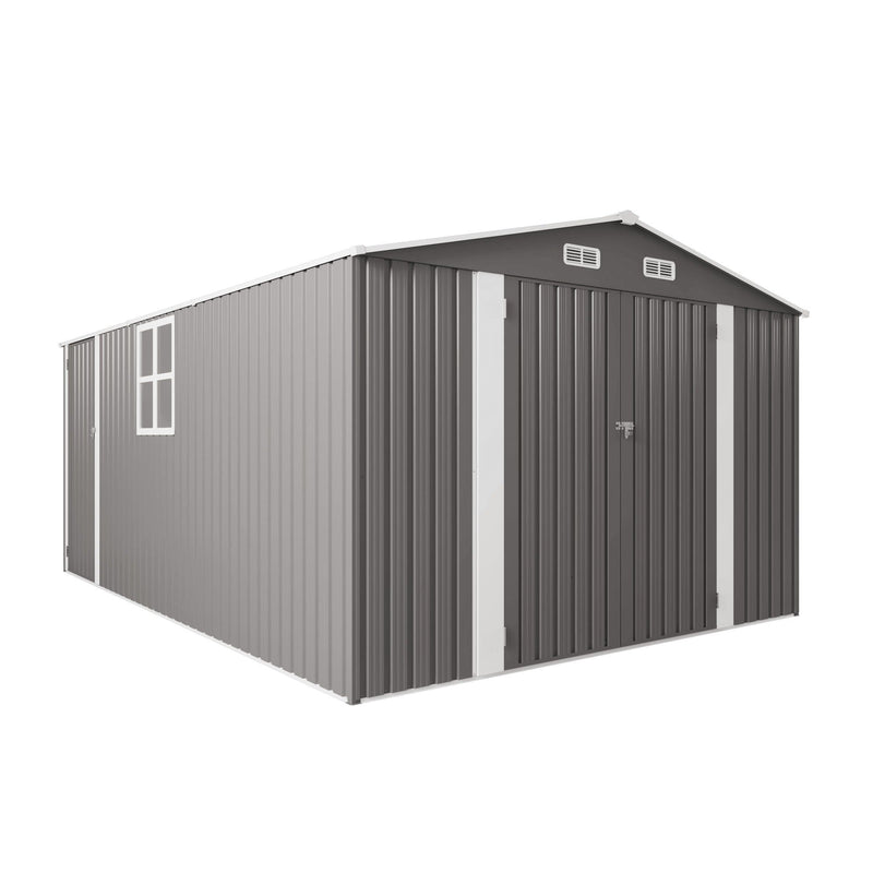 Outdoor Storage Shed With Lockable Doors by HouseOfZazla