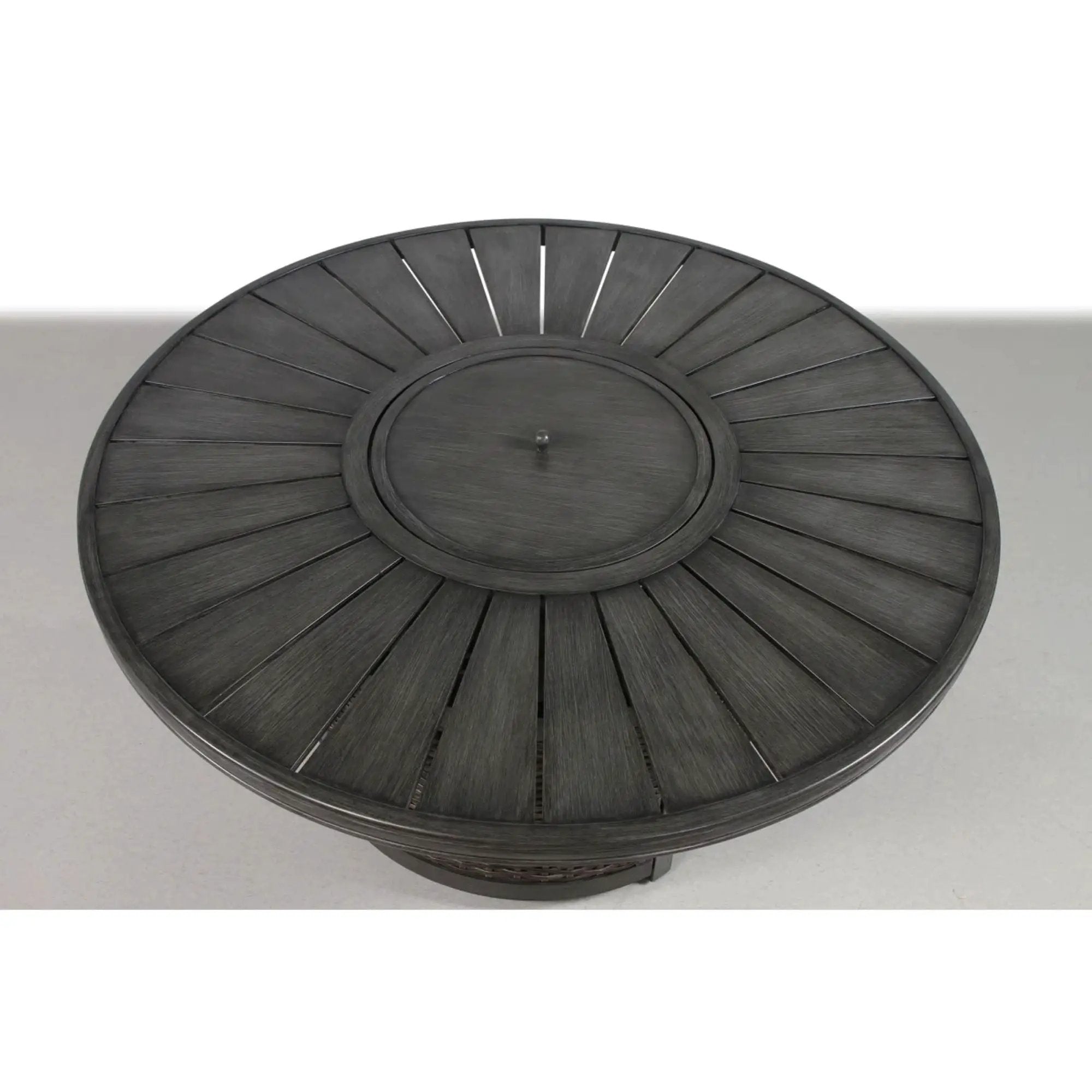 Cassara Resort - Propane Outdoor Fire Pit Table - Brown by HouseOfZazla