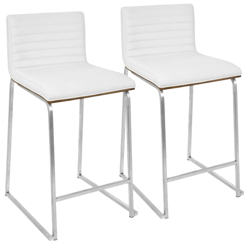 Mara - Contemporary Elegant Design Counter Stool (Set of 2) by HouseOfZazla