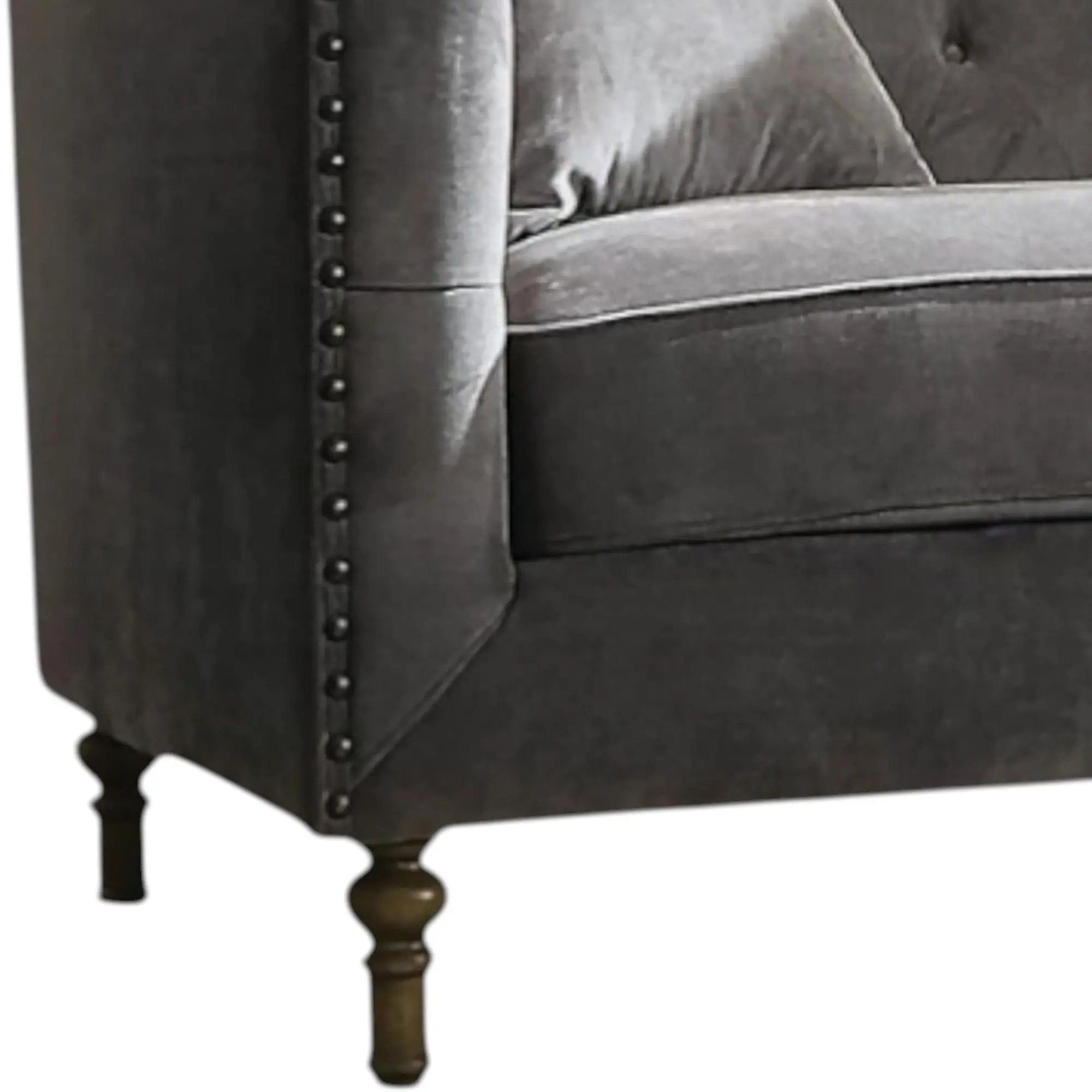 Sidonia - Loveseat With 2 Pillows - Gray by HouseOfZazla
