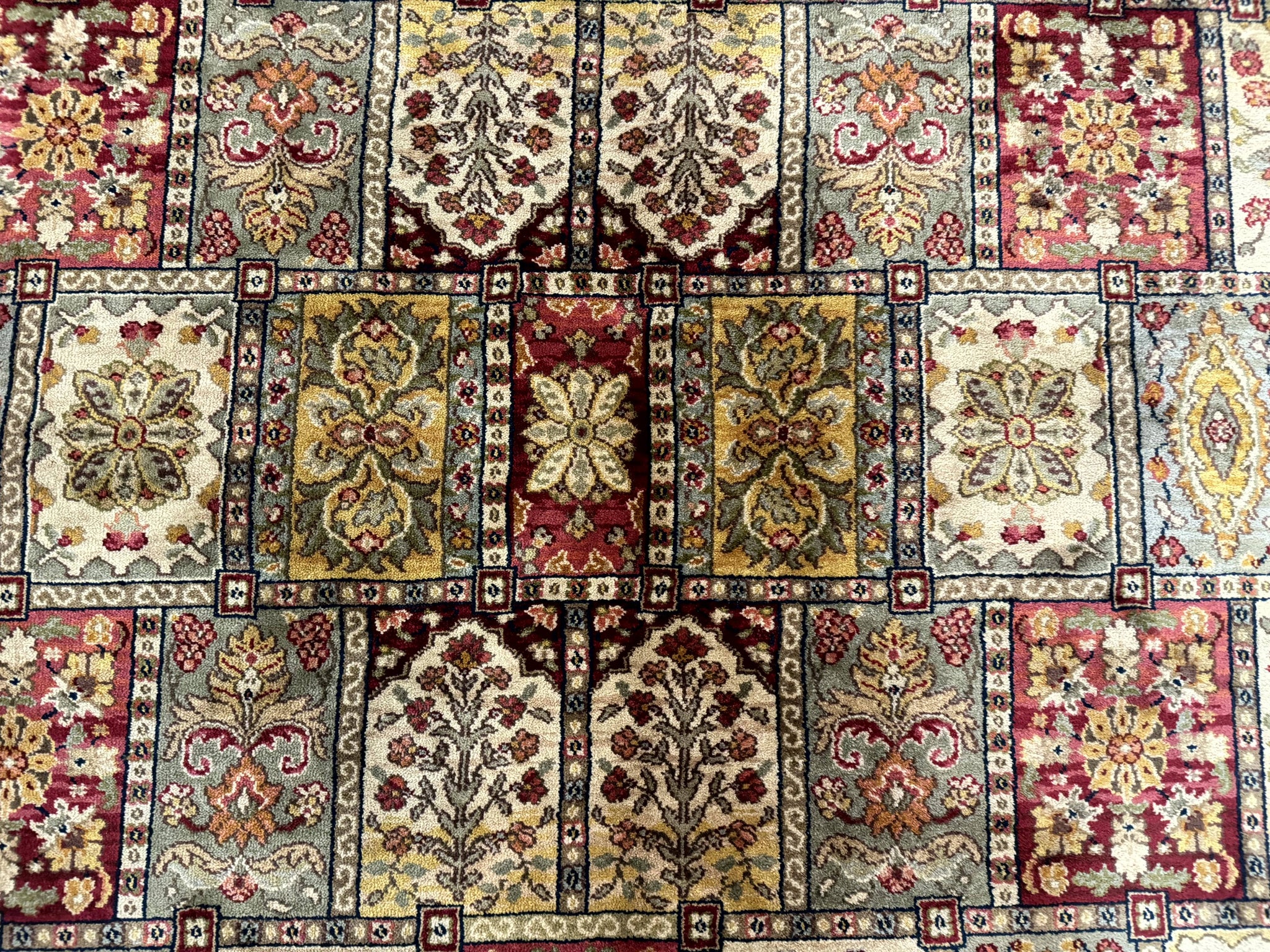 Karastan Bakhtiyari Rug 8.8 x 10, Antique Legends Karastan Wool Carpet #2200-202, Multicolor Panel by Jewel Rugs