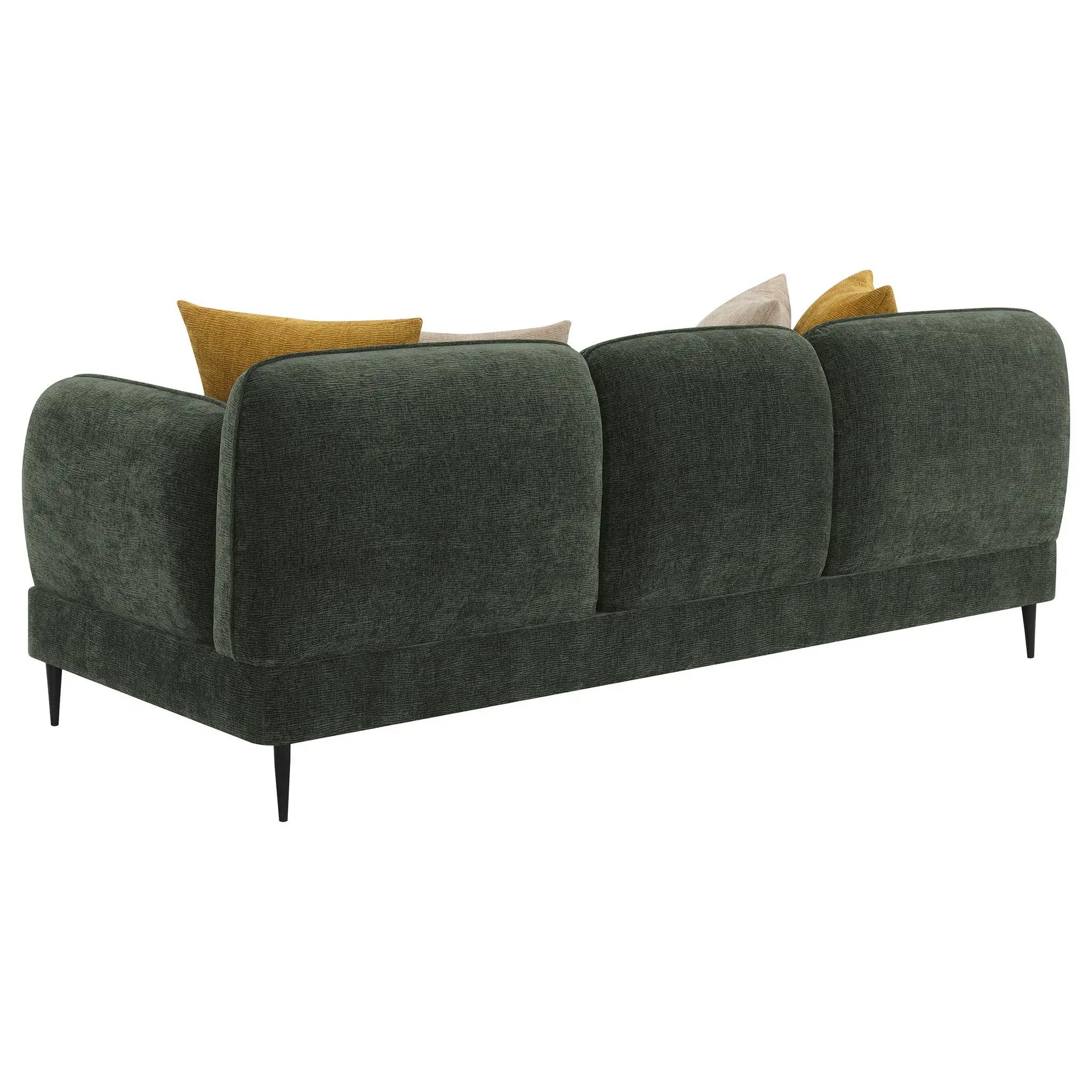 Jade 2-piece Chenille Upholstered Sofa Set Green by Unique Piece Furniture