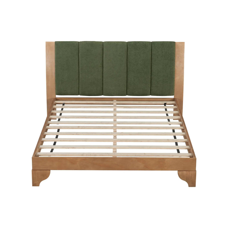 Premium Pine Wood Queen Bed Frame with Headboard by HouseOfZazla