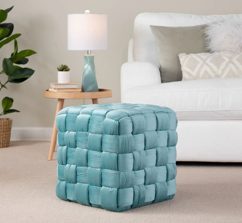 Square Braided Ottoman - by Unique Piece Furniture