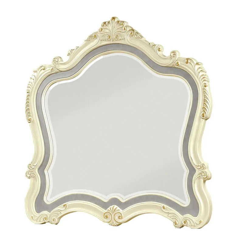 Chantelle - Mirror - Pearl White Finish by Unique Piece Furniture