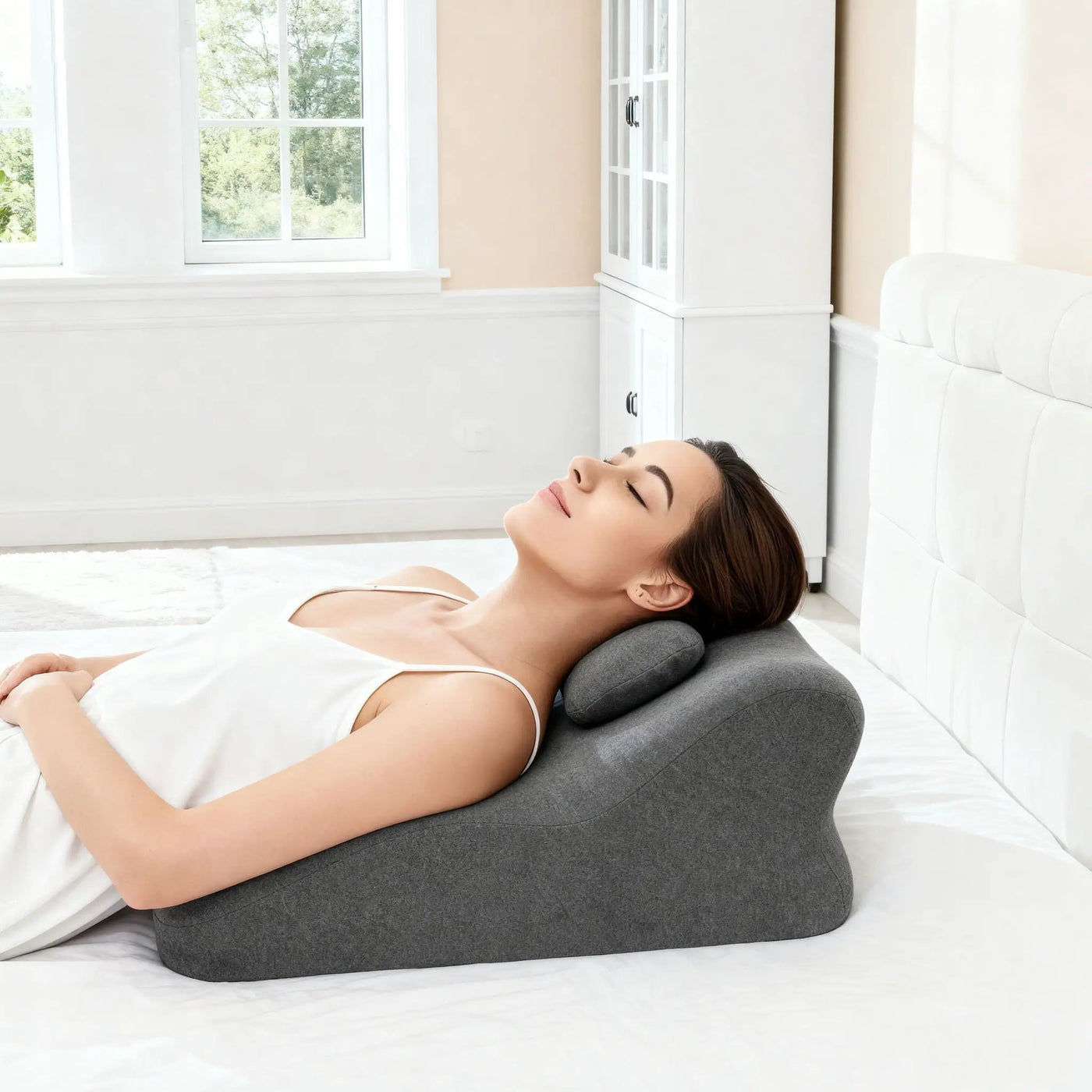 Ergonomic Spinal Posture Support Bed Pillow by Unique Piece Furniture