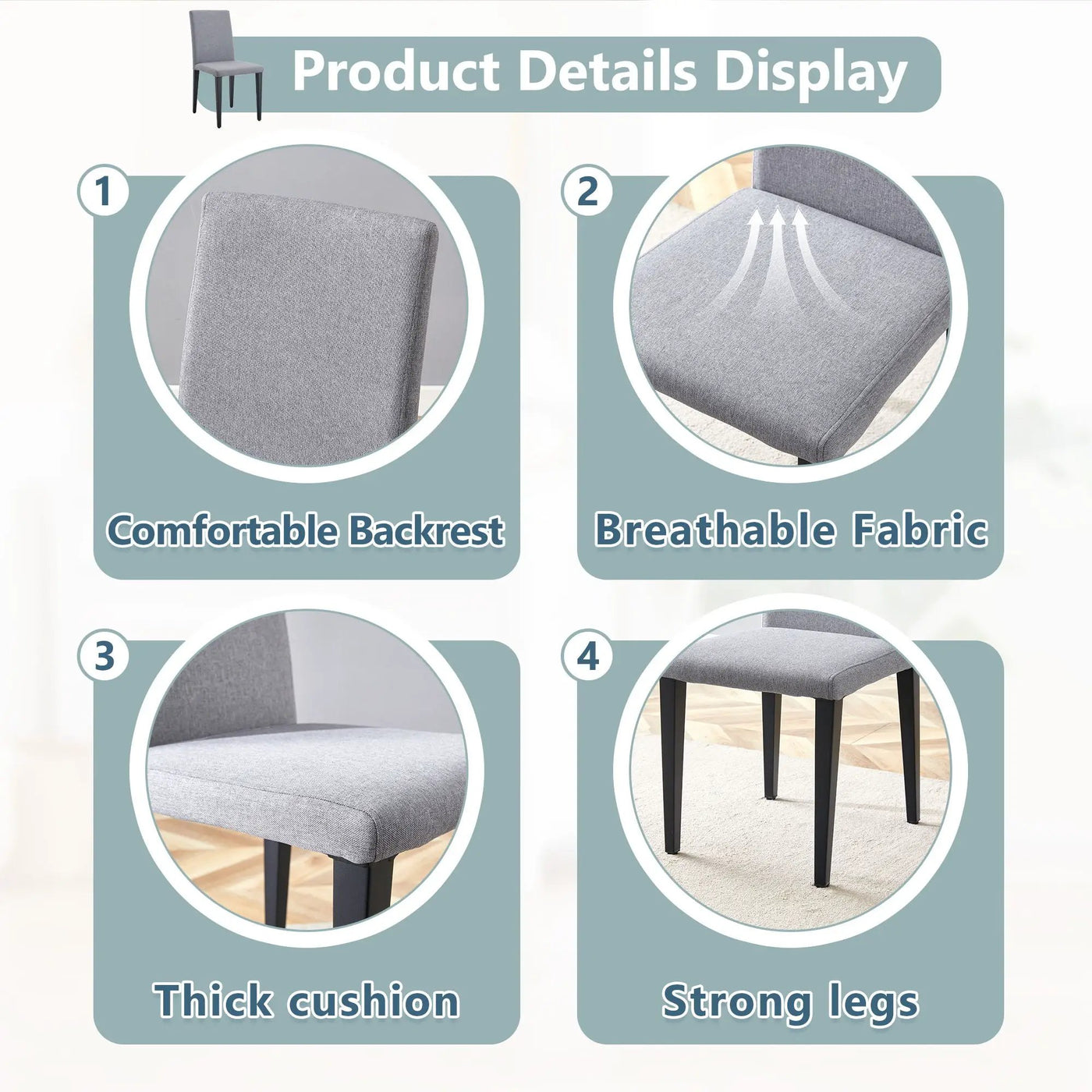 Versatile Dining Chairs With Comfortable Design And Metal Legs by HouseOfZazla