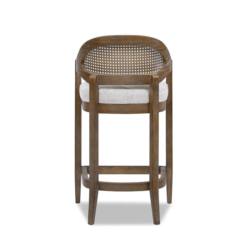 Americana Mid-Century Modern 26" Cane Back Counter Stool by HouseOfZazla