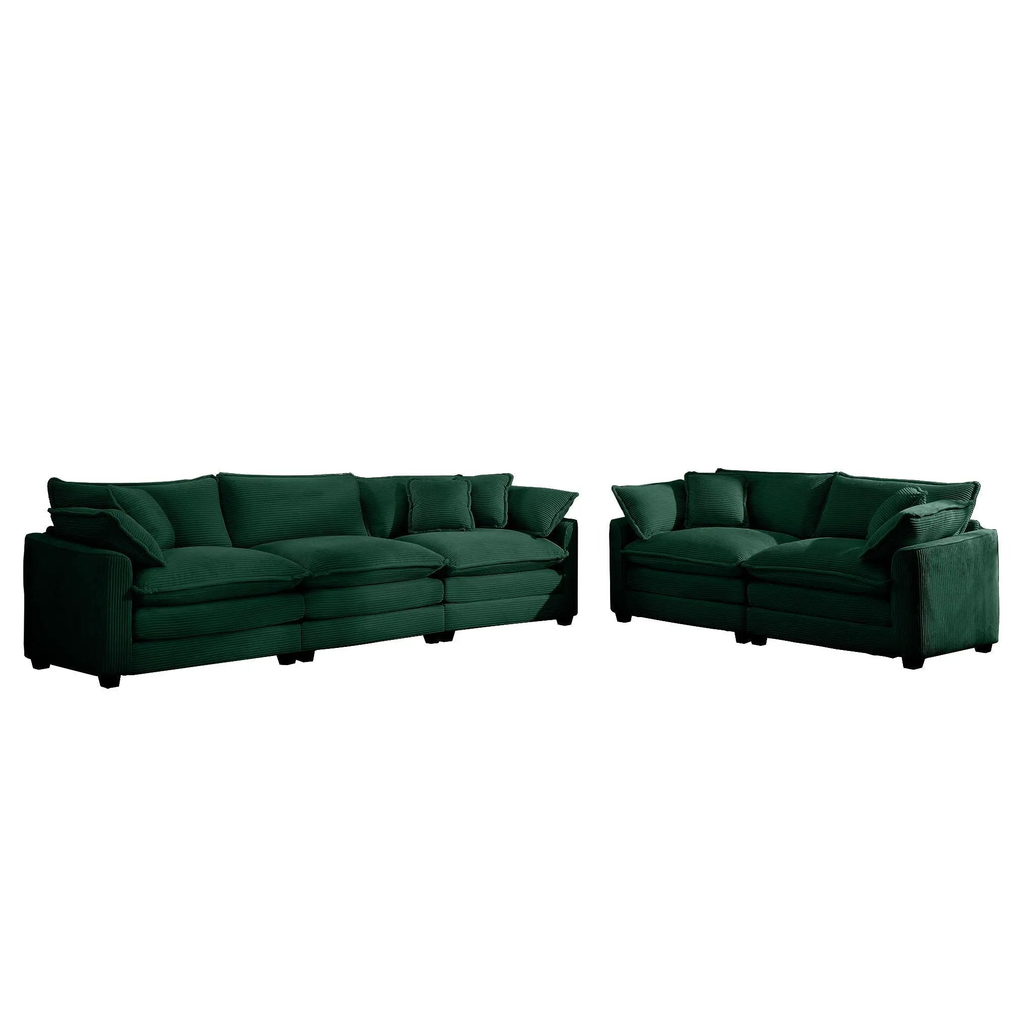 Elegant Oversized Sectional Sofa Set With Deep Seats And Flexible Layout by Unique Piece Furniture