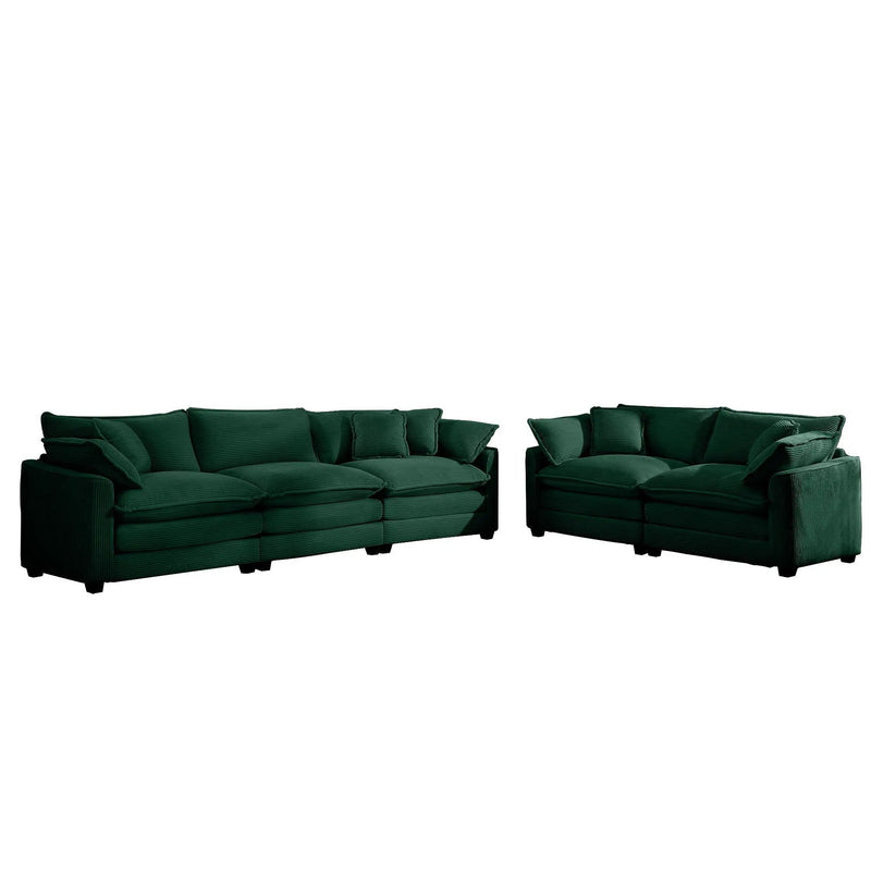 Elegant Oversized Sectional Sofa Set With Deep Seats And Flexible Layout by Unique Piece Furniture