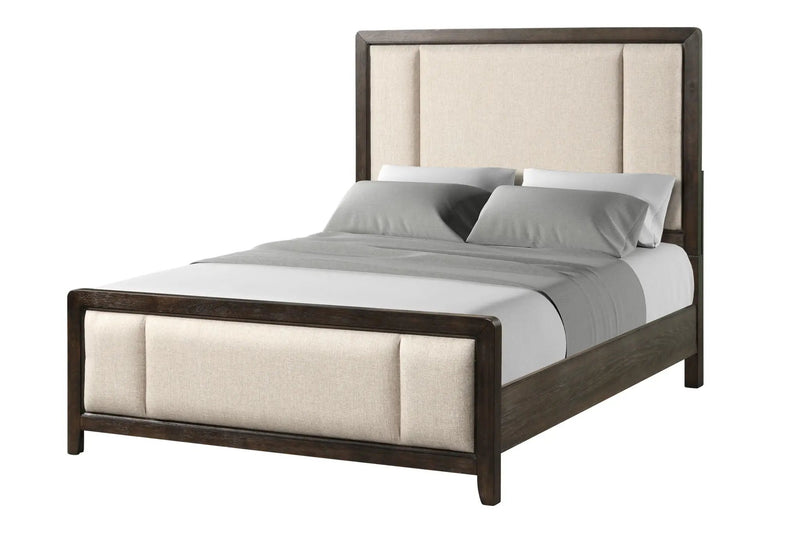 Upholstered Headboard & Footboard With Traditional Styling Bed by HouseOfZazla