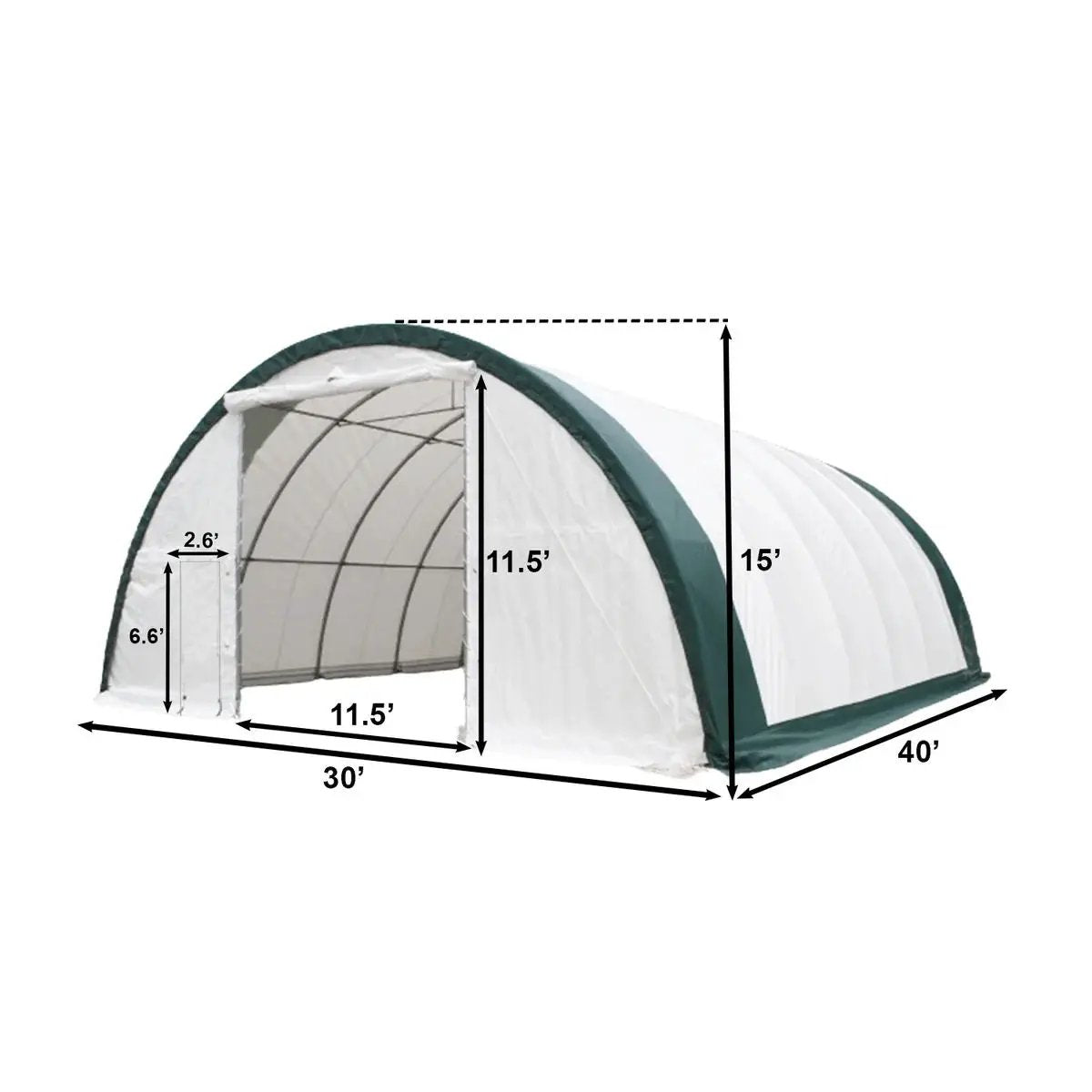 Single Truss Arch Storage PE Shelter by HouseOfZazla