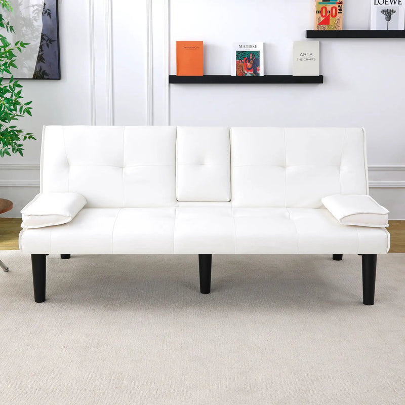 Sofa Bed With Foldable Design And Cup Holder by HouseOfZazla