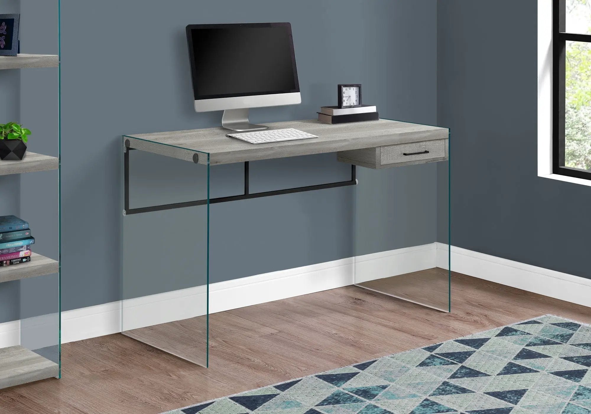 Contemporary Design Computer Desk For Home Office, Storage Drawers by HouseOfZazla