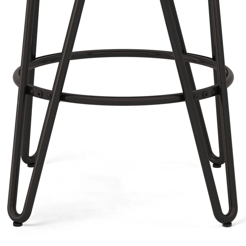 Simeon - Multifunctional Metal Stool With Wood Seat by HouseOfZazla