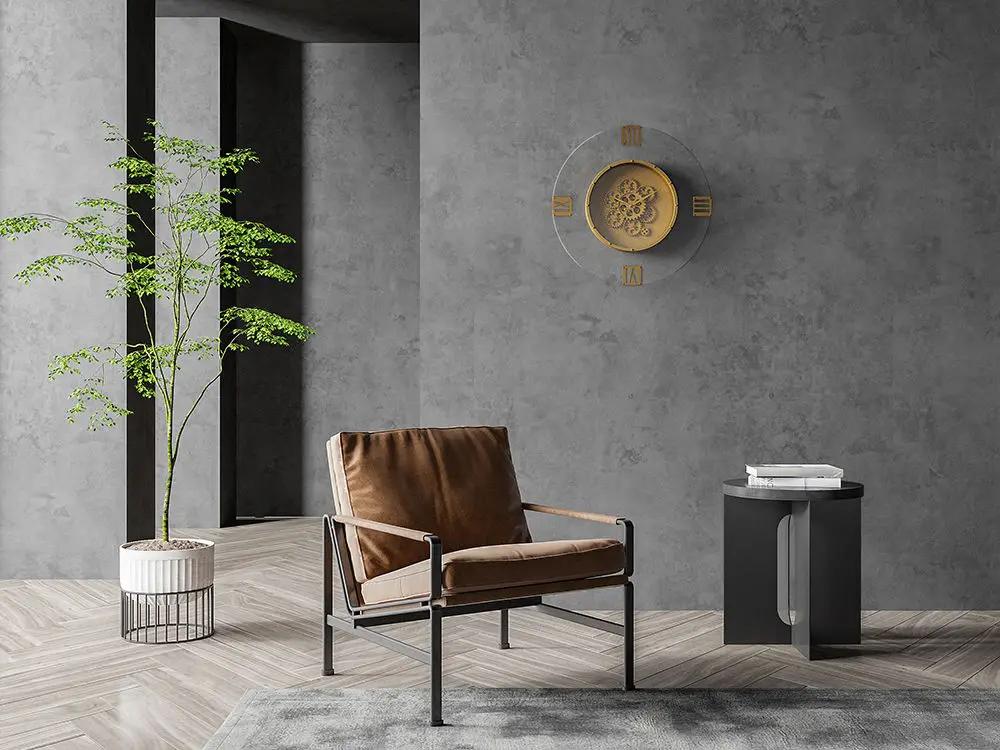 Round Moving Gear Roman Numeral Clock - Multicolor by HouseOfZazla