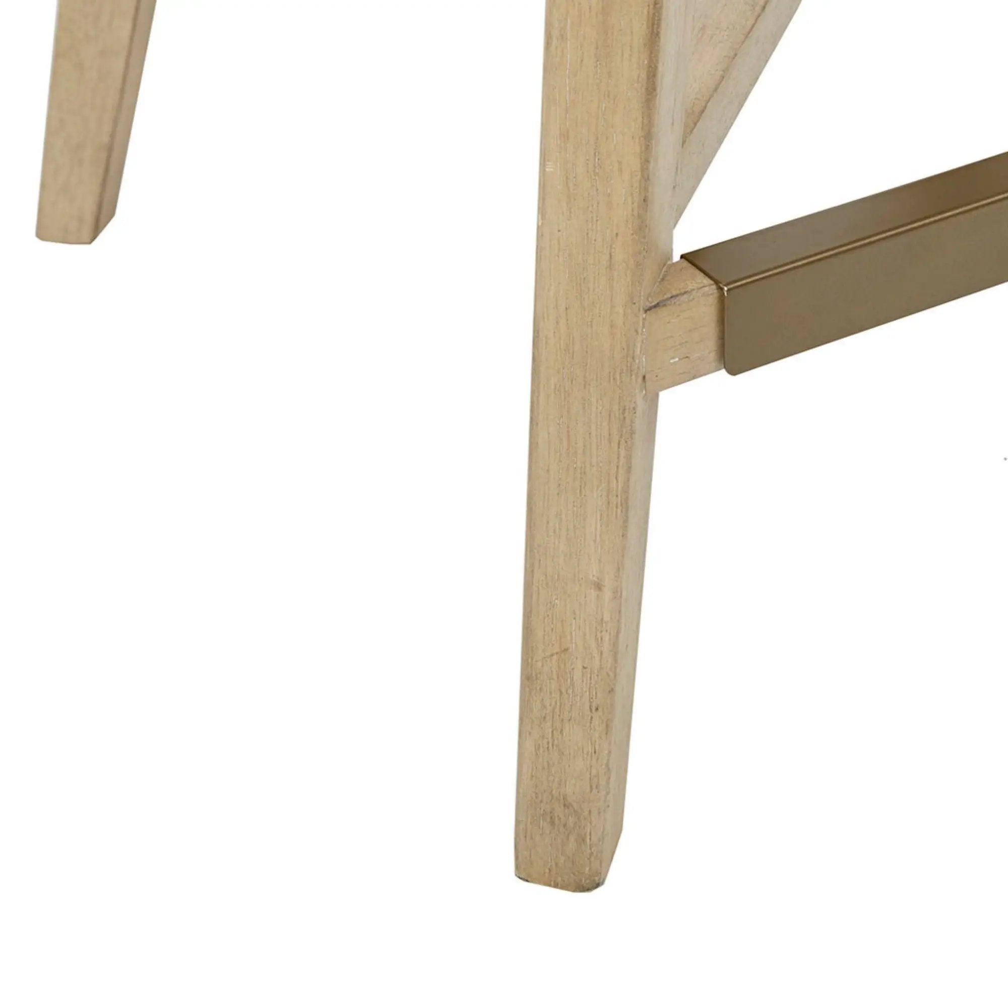 Design Swivel Counter Stool With Low Back Support Polyester And Solid Wood - Cream by HouseOfZazla
