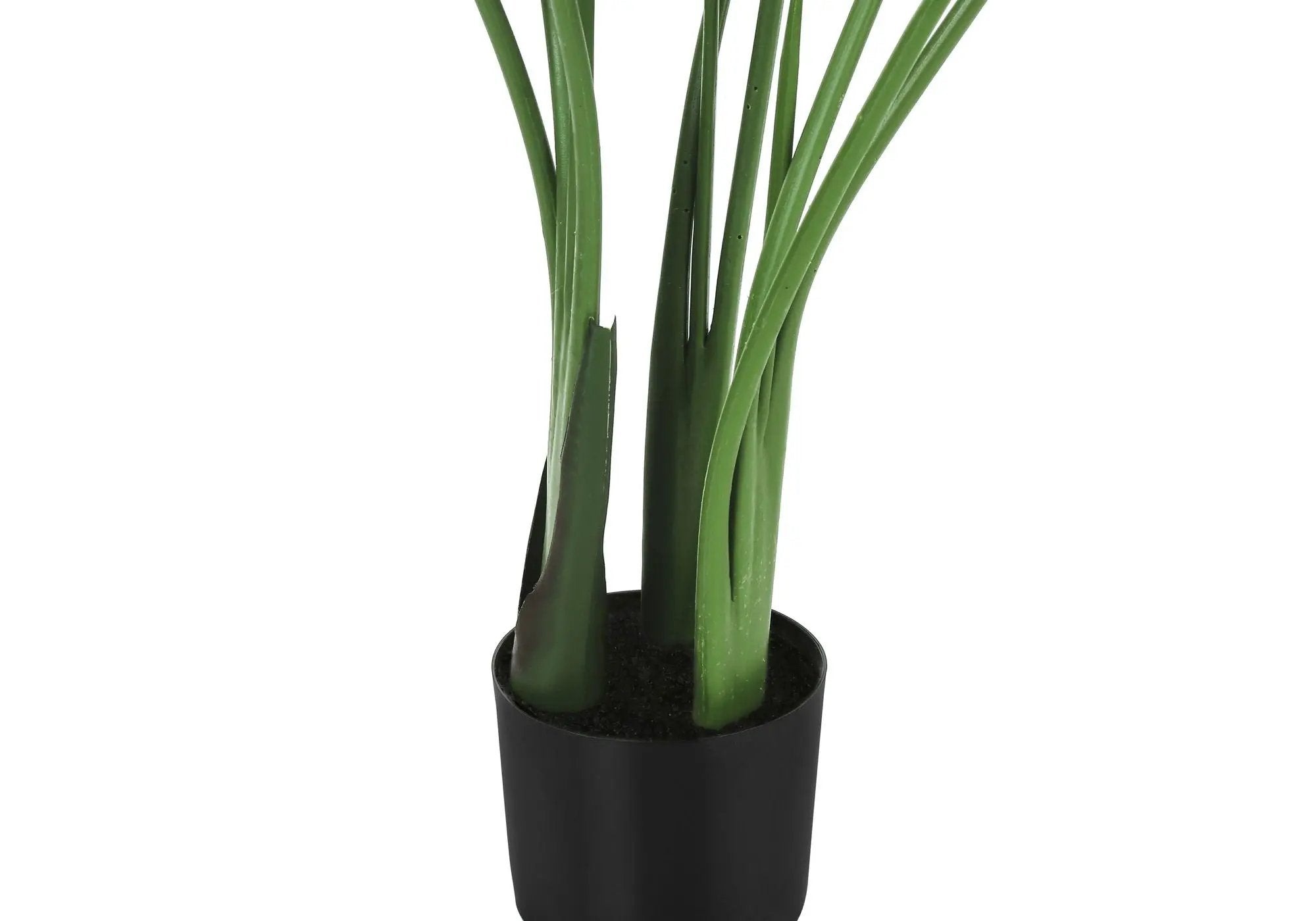 44" Tall, Artificial Plant, Bird Of Paradise Tree, Indoor, Faux, Fake, Floor, Greenery, Potted, Decorative - Green / Black by Unique Piece Furniture