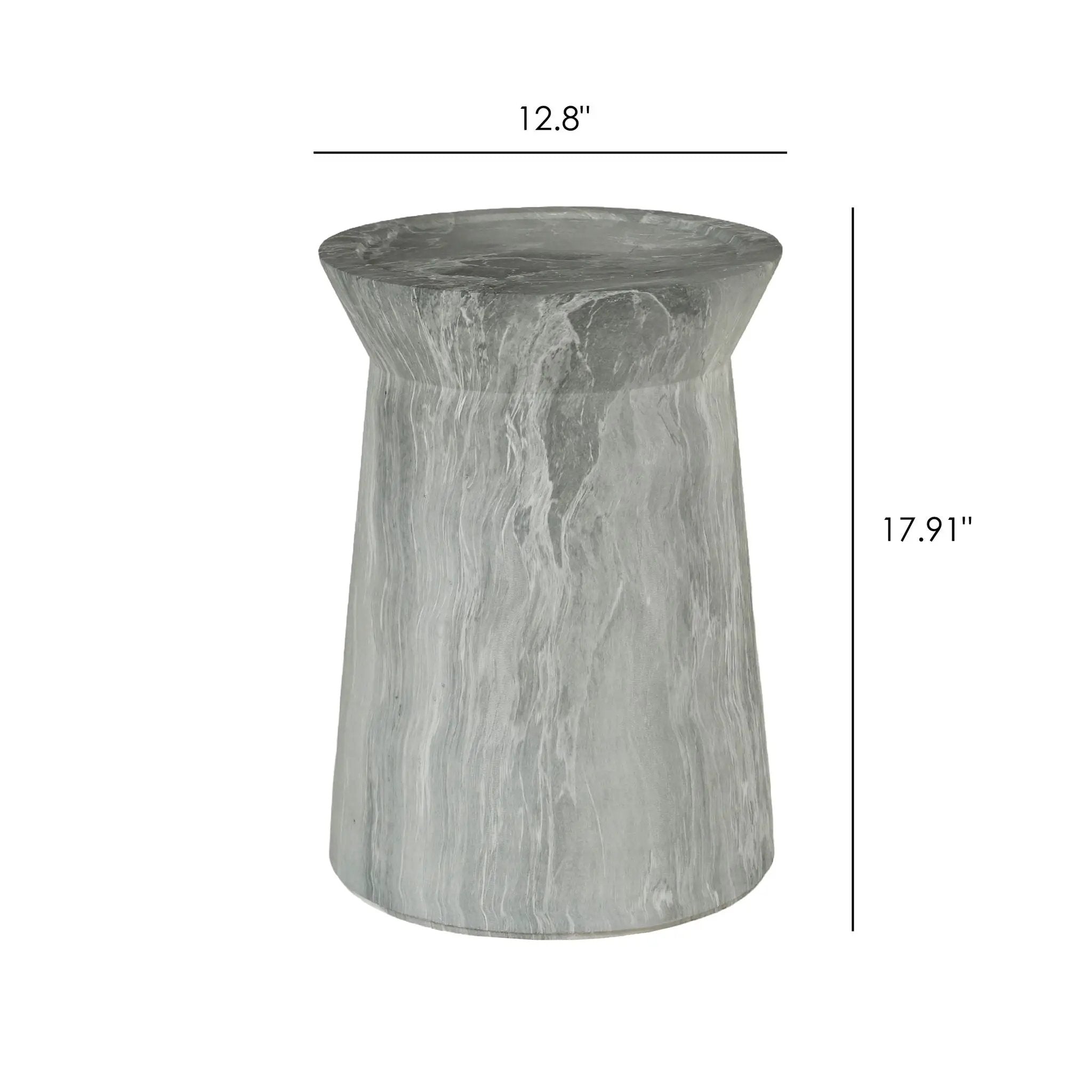 Round Outdoor End Table - Marble by Unique Piece Furniture