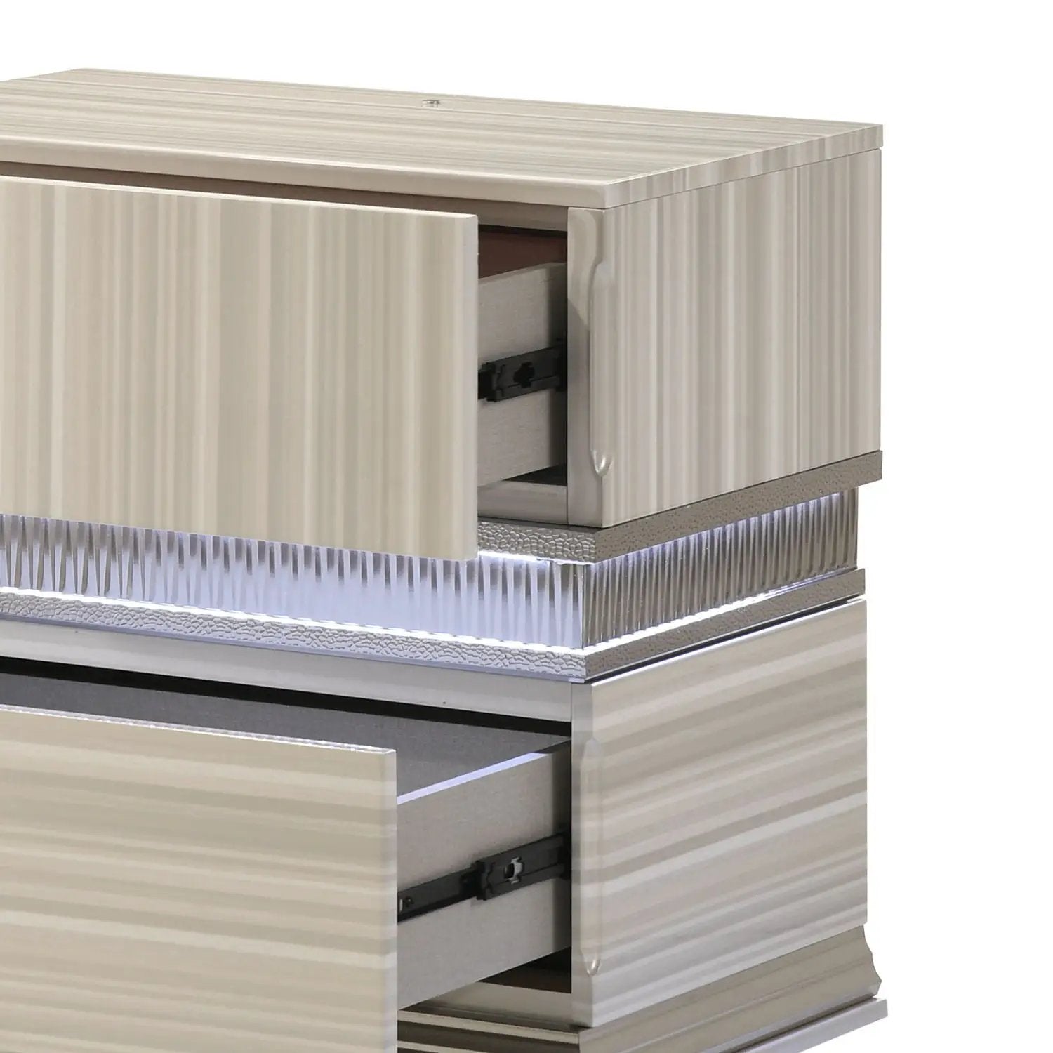 Leonor - 2 Drawer Nightstand - Gray by HouseOfZazla