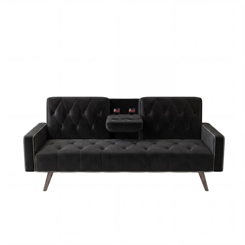 1730 Sofa Bed Armrest with Nail Head Trim by HouseOfZazla