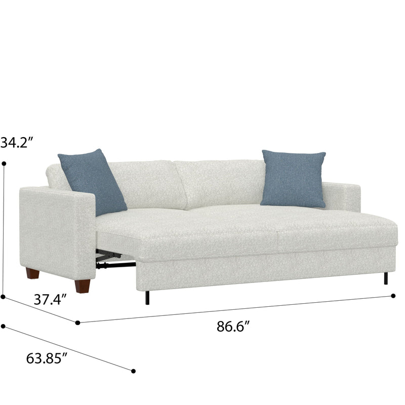 Pop Up Sleeper Sofa For Living Spaces - White by HouseOfZazla