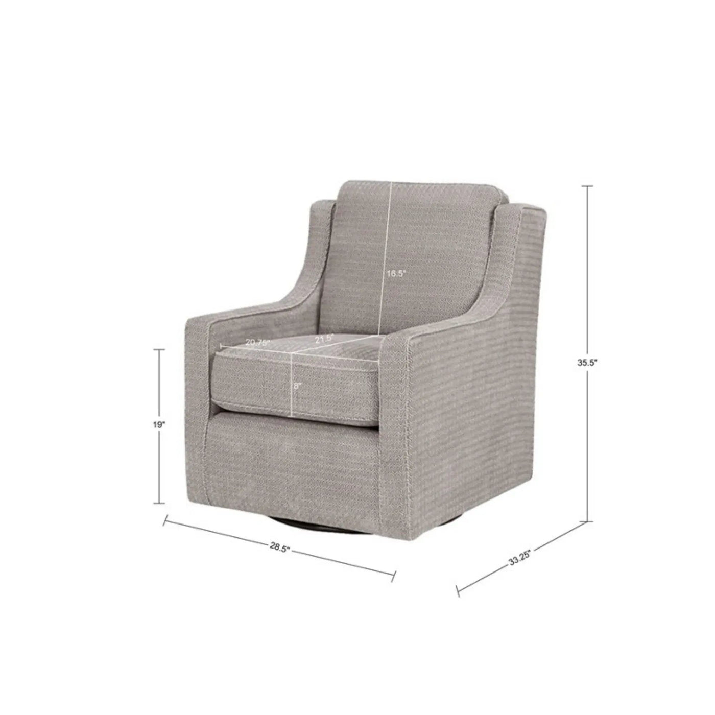 Swivel Chair With 360 Degree Rotation by Unique Piece Furniture