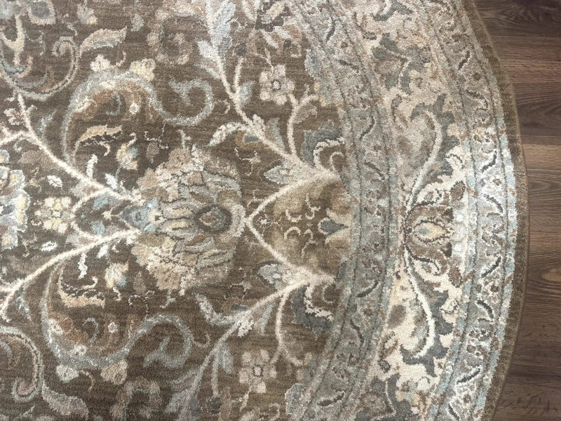 Round Karastan Rug 8x8 ft, Euphoria New Bridge Karastan Rug, Indo Mahal Design by Jewel Rugs
