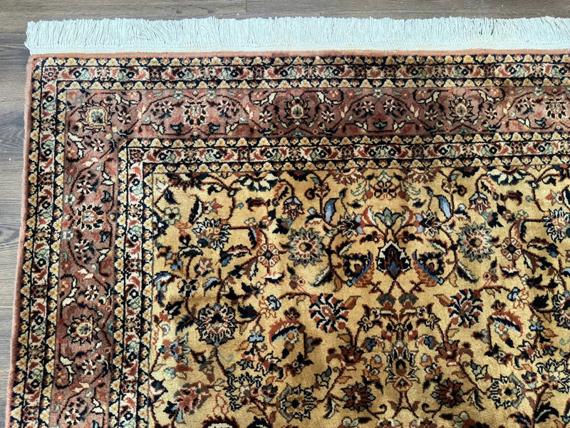 Indo Persian Rug 5x8, Light Tan/Camel, Allover Design by Jewel Rugs