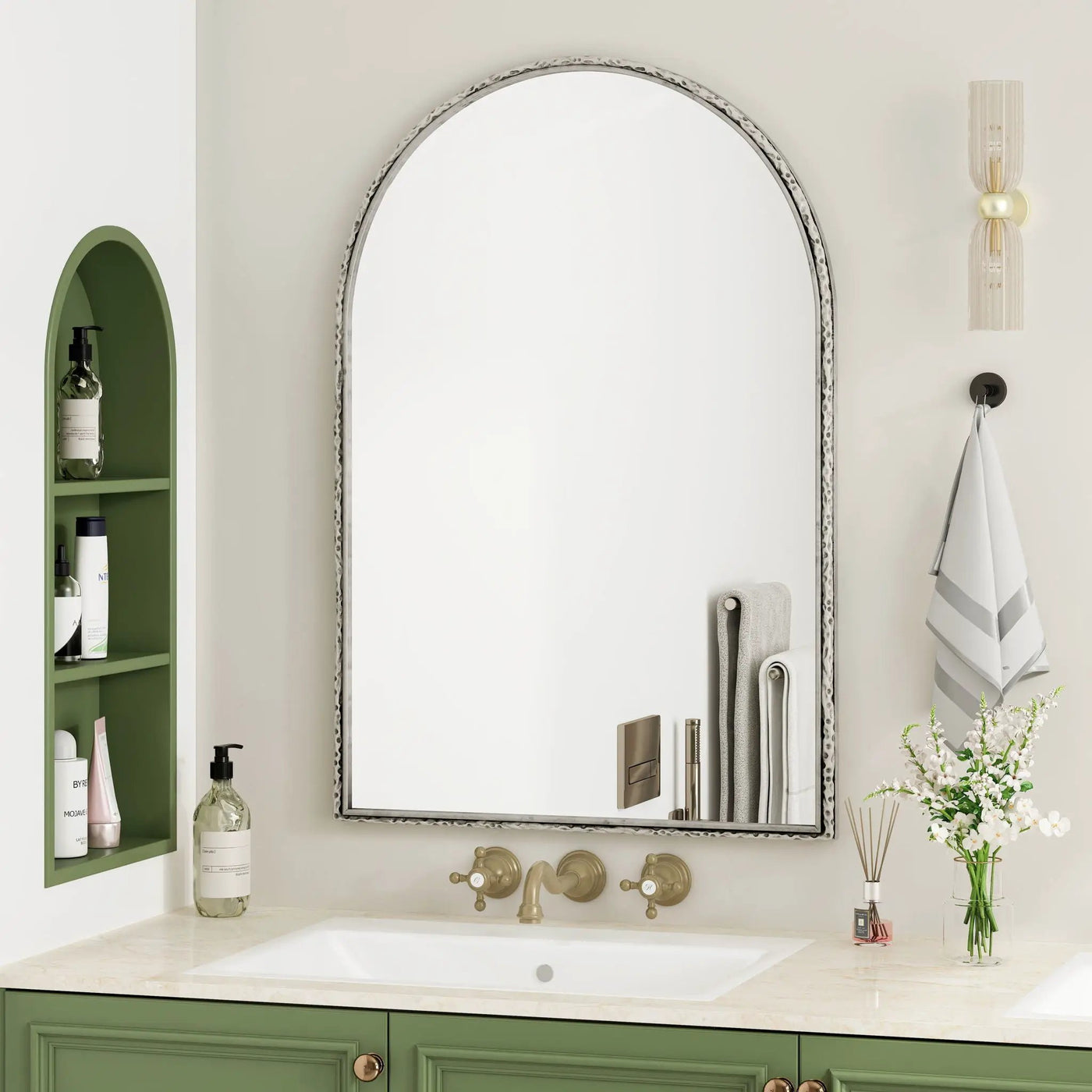 Arched Mirror With Shatterproof Glass by Unique Piece Furniture
