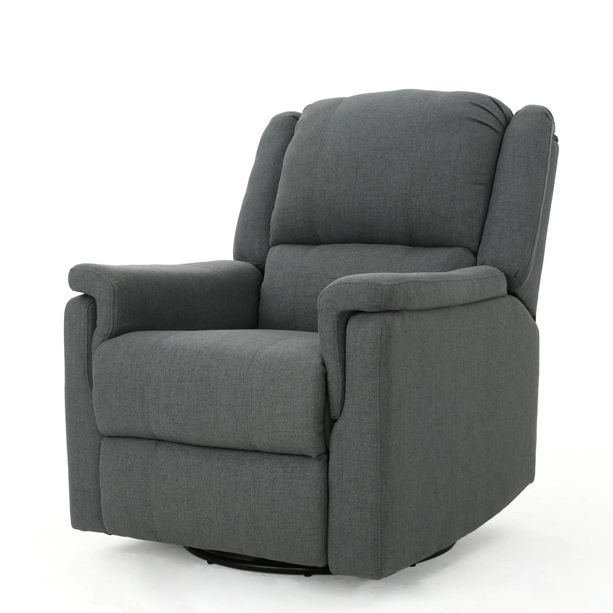 Glider Recliner With Swivel, Manual Reclining Chair by Unique Piece Furniture