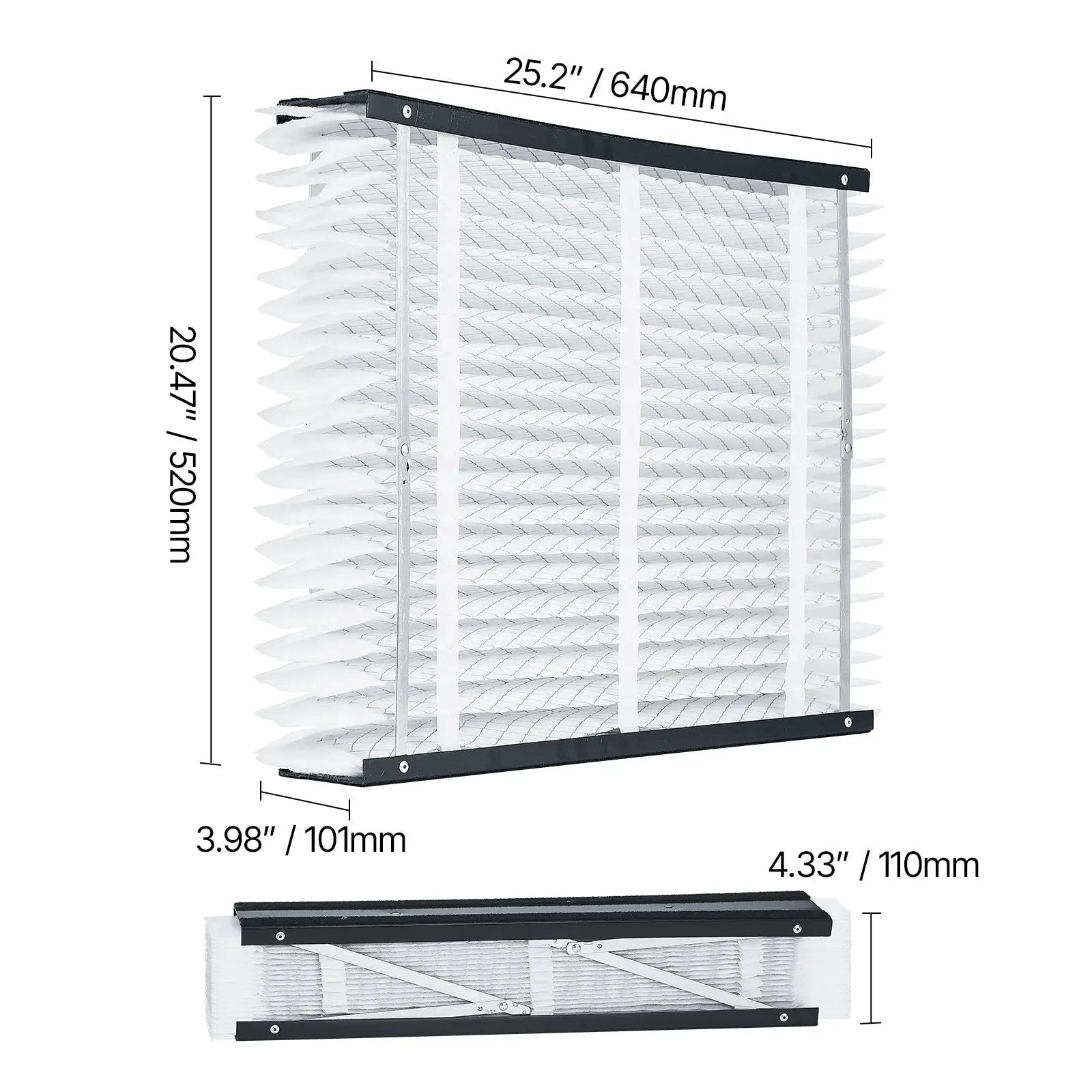Air Filters MERV 13 Electrostatic Pleated HVAC Furnace Filter 4-Pack 20 x 25 x 4 by HouseOfZazla