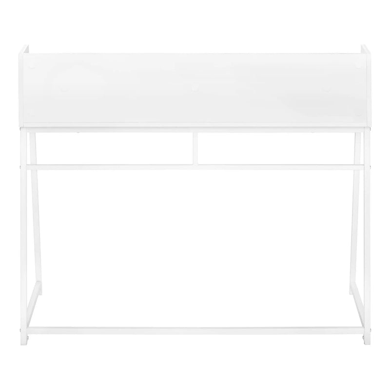 Computer Desk For Home Office, Laptop, Storage Shelves, Marble Look Contemporary & Modern by Unique Piece Furniture