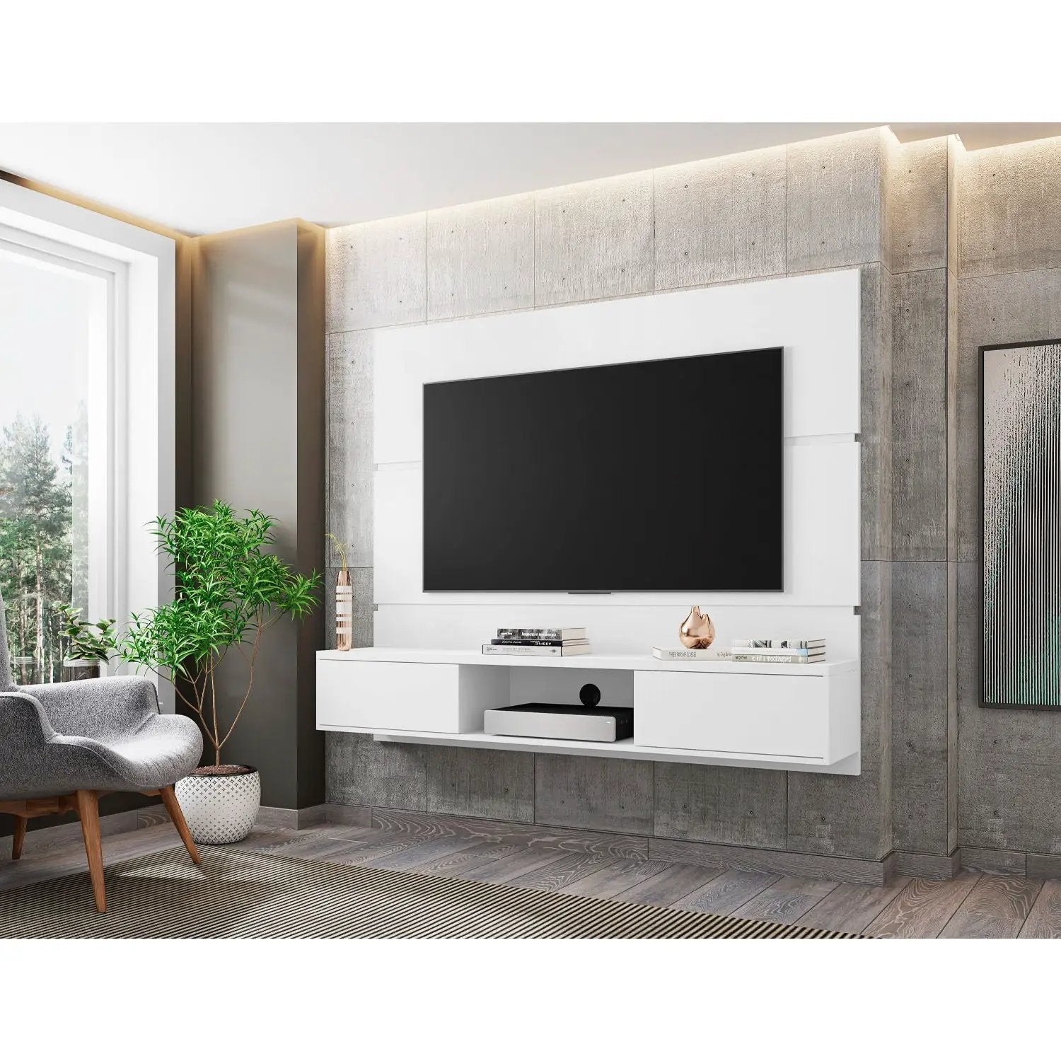 Vernon - Modern TV Panel by HouseOfZazla