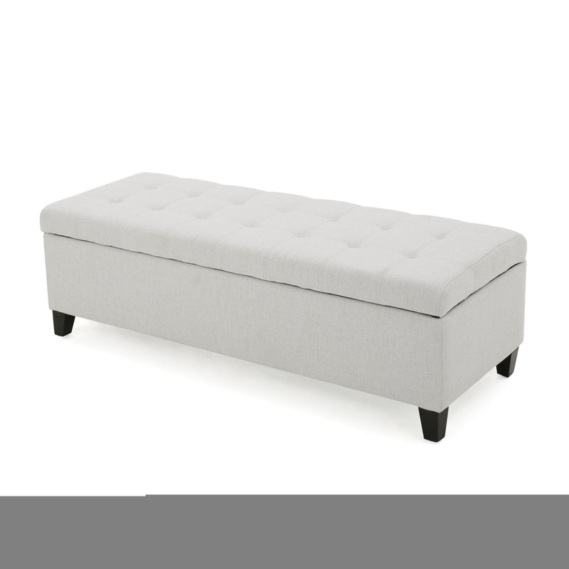 Upholstered Storage Ottoman Bench, Foot Rest For Bedroom by HouseOfZazla
