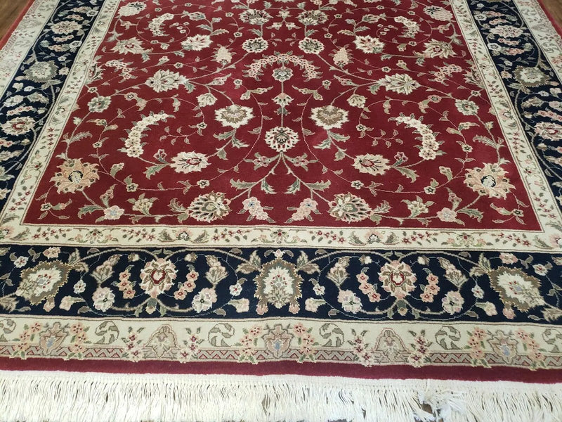 6' X 9' Vintage Fine Oriental Floral Handmade Wool Rug Vegetable Dyes Red Nice by Jewel Rugs