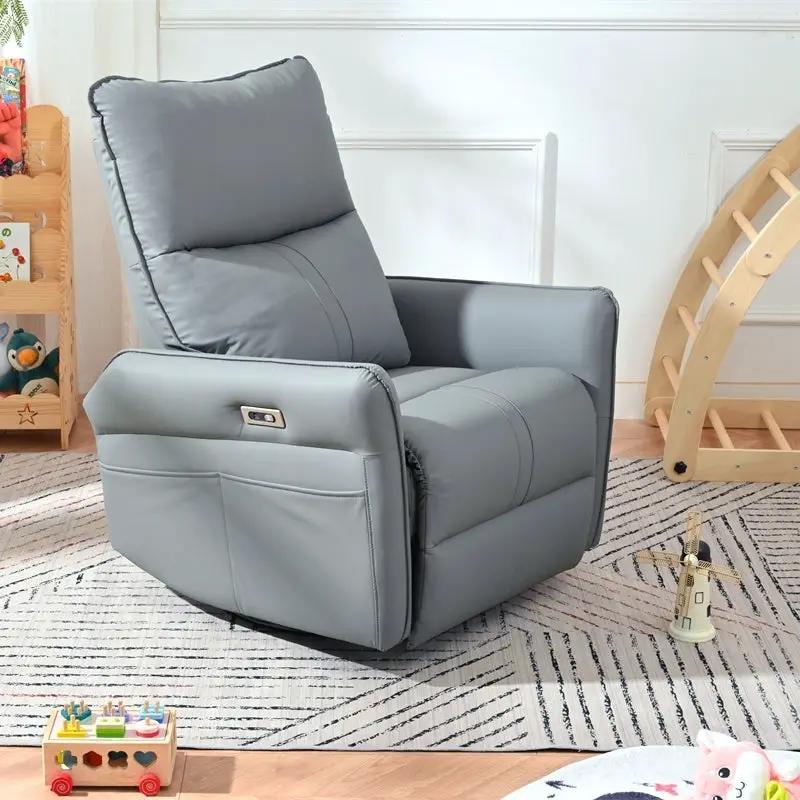 Power Swivel Rocker Recliner Chair for Adults by HouseOfZazla